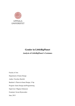 Gender in Littlebigplanet