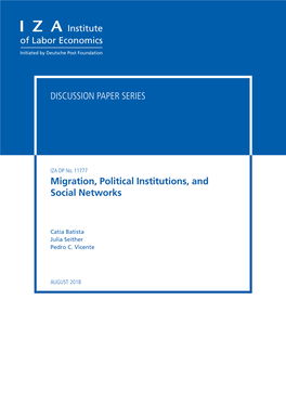 Migration, Political Institutions, and Social Networks