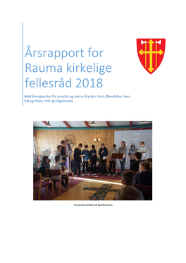 Årsrapport for Rauma Kirkelige Fellesråd 2018