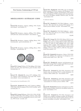 First Session, Commencing at 9.30 Am MISCELLANEOUS AUSTRALIAN COINS