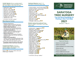 2021 Tree Nursery Brochure