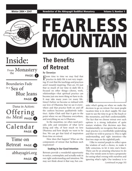 Newsletter Winter, 2004