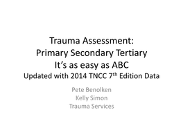 Trauma Assessment