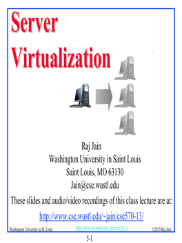 Server Virtualizationvirtualization