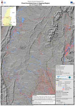 Flood Inundated Area in Sagaing Region