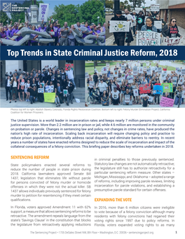 Top Trends in State Criminal Justice Reform, 2018