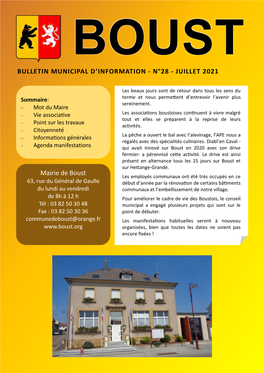 Bulletin Municipal D'information