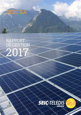 RAPPORT DE GESTION 2017 2 SEIC SA - RAPPORT DE GESTION 2017 Sommaire