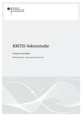 KRITIS-Sektorstudie