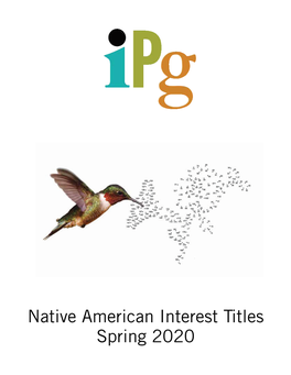 IPG Spring 2020 Native American Titles - December 2019 Page 1