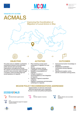 ACMALS Improving the Coordination of Migration of Local Actors in Sfax