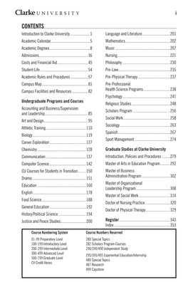 CONTENTS Introduction to Clarke University