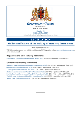 Government Gazette