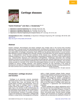 Cartilage Diseases.Pdf