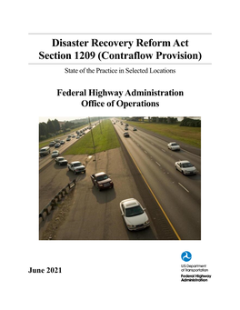 Disaster Recovery Reform Act Section 1209 (Contraflow Provision): State