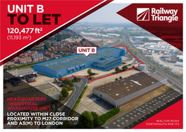 UNIT B to LET 120,477Ft2 (11,193 M2)