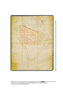 Fig. 18.1: the City Plan of Trondheim 1681, the Small Version (59 X 45 Cm). Regional State Archives in Trondheim. Eystein M