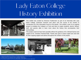 Lady Eaton College History Exhibition