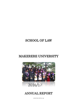 School of Law Makerere University Annual Report