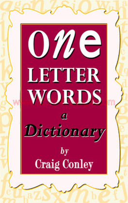 ONE-LETTER WORDS a Dictionary for M