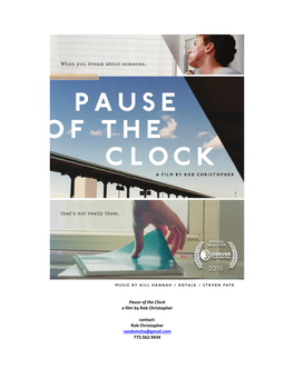 Pause of the Clock a Film by Rob Christopher Contact