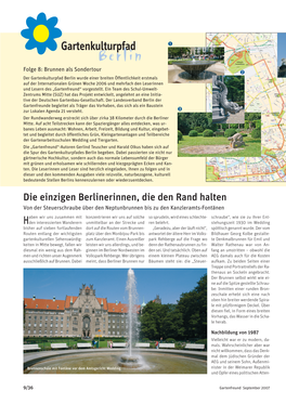 Die Einzigen Berlinerinnen, Die Den Rand Halten