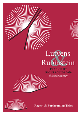 Lutyens Rubinstein &FRANKFURT RIGHTS GUIDE 2020 @Landragency