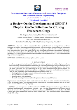 Go-To Definition for C Using Exuberant-Ctags