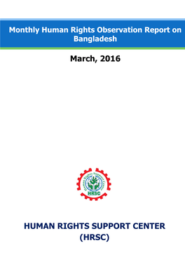 Monthly Human Rights Observation Report on Bangladesh | Mar Bangladesh Rights Monthlyobservation on Report Human