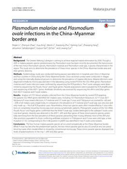 Plasmodium Ovale