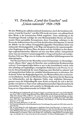 Cartel Des Gauches" Und „Union Nationale" 1924-1928