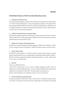 IRGN2265 IRG #49 Editorial Report on IRG Pnp and Other