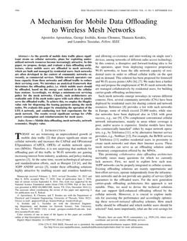 A Mechanism for Mobile Data Offloading to Wireless Mesh Networks