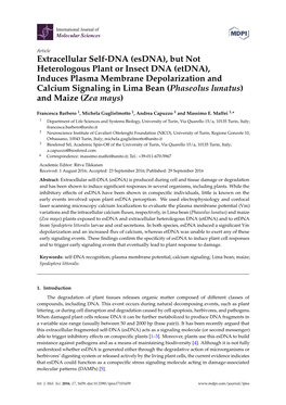 Esdna), but Not Heterologous Plant Or Insect DNA (Etdna