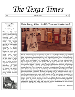 Major Energy Crisis Hits U.S. Texas and Alaska Elated. Lubbock Swati C