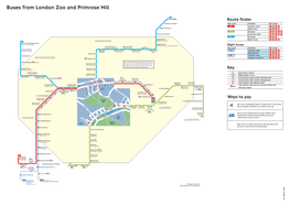 Buses from London Zoo and Primrose Hill