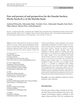 Past and Present of and Perspectives for the Danube Huchen, Hucho Hucho (L.), in the Danube Basin