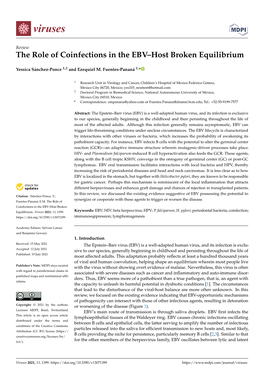 The Role of Coinfections in the EBV–Host Broken Equilibrium