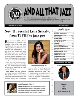 Vocalist Lena Seikaly, from TJYBF to Jazz