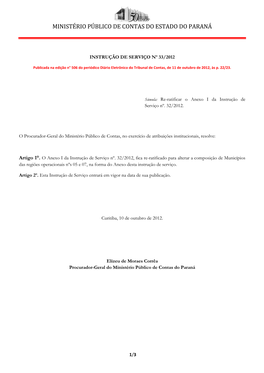 Ministério Público De Contas Do Estado Do Paraná