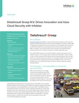 Detailresult Groep NV Drives Innovation and Uses Cloud Security