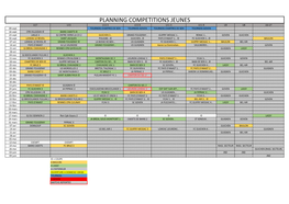 Planning Competitions Jeunes