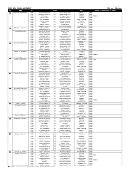 2020 MEIJI YASUDA J3 LEAGUE 13Th Sec. - 22Nd Sec