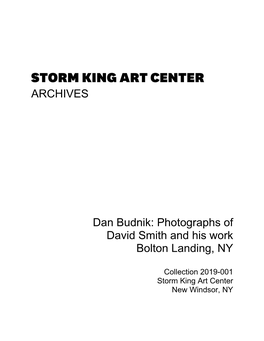 ARCHIVES Dan Budnik: Photographs of David Smith and His Work Bolton