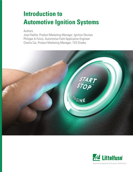 Introduction to Automotive Ignition Systems
