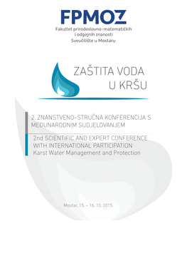 Karst Water Management and Protection 2. ZNANSTVENO