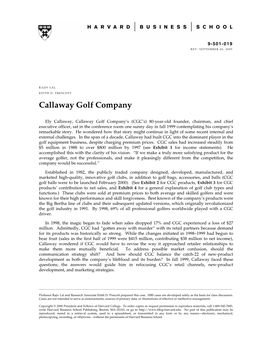 Callaway Golf Company