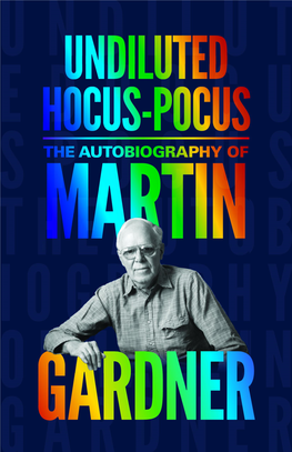 On the Autobiography of Martin Gardner