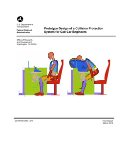 Prototype Design of a Collision Protection System for Cab Car Engineers RR28A2/HL022