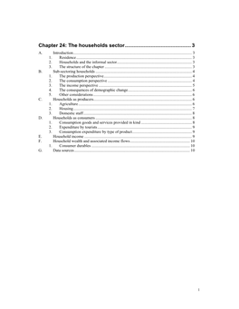 Chapter 24: the Households Sector